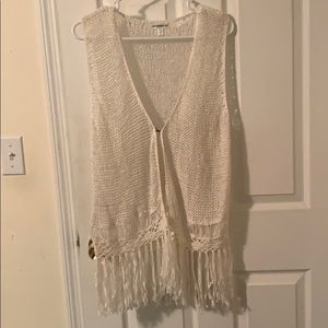 Boho vest with fringe